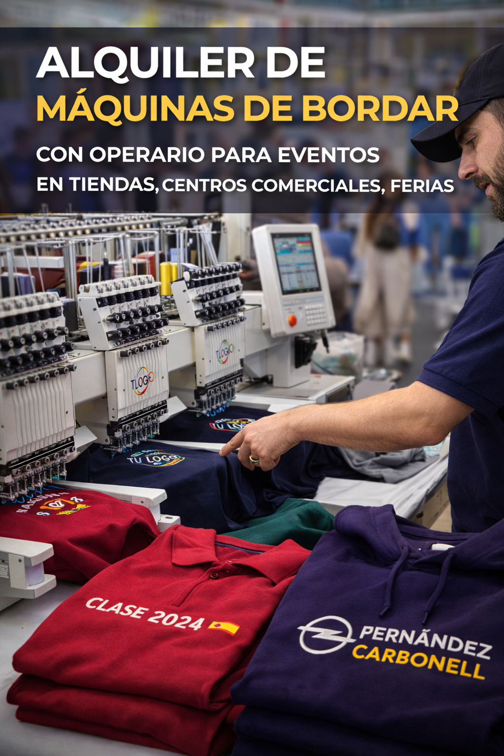 Alquiler de Máquinas de Bordado para Eventos